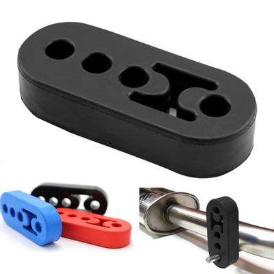 Auspuffaufhänger-Gummiisolator, verstellbar, einfache Installation, 4 Löcher, universeller Autoauspuff-Gummiaufhänger, hochdichter Gummi-Isolationsisolator