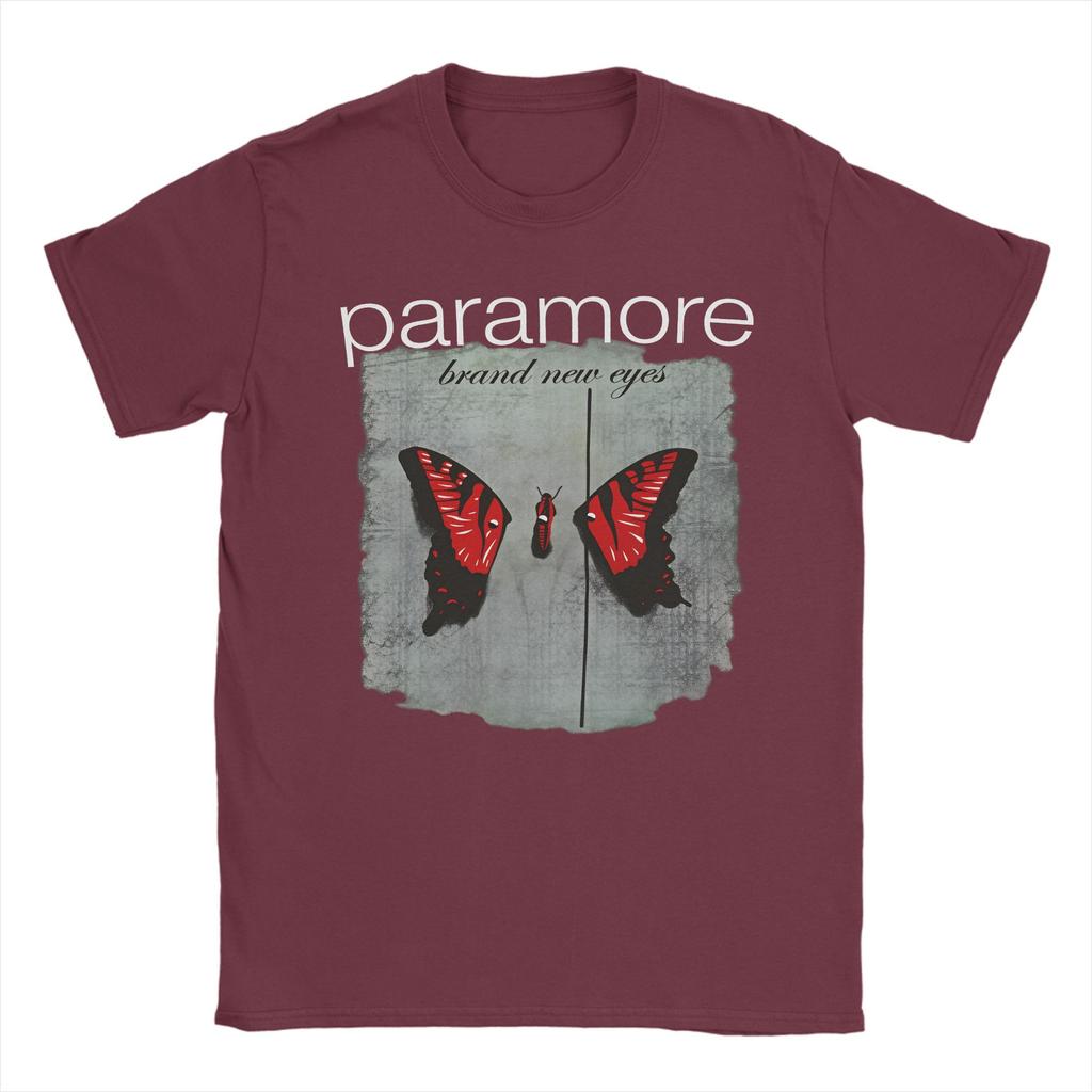 Paramore Band Cotton TShirt For Couple Summer  Street Style TShirts Crewneck Fashion Tees Oversized Print Tops