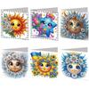 6pcs DIY Rhinestone Diamond Art Mosaic Postcards Diamond Art Greeting Cards for Xmas Birthdays Thanksgiving & Special Occasion