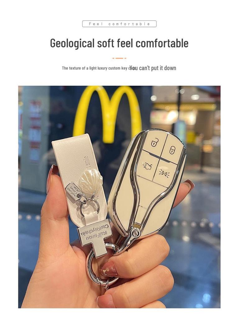 High-Grade Maserati Key Case for Women - Levante & Ghibli Models