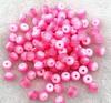 TX02 50 Piezas 8mm Hermosas Redondas Transparencia Cuentas Sueltas Rayas Departamento de Joyería DIY Pulsera Asequible Accesorios de Tendencia Cuentas