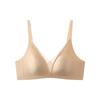Brand Seamless Ultra-Thin Satin Bra for Women: Minimizing Big Chest, Anti-Sagging, with Gathered Rabbit Ear Cup.