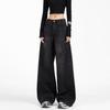 Retro Ripped Scimitar Jeans for Women In Autumn and Summer Design Loose and Slim Floor Wide-leg Sickle Pants