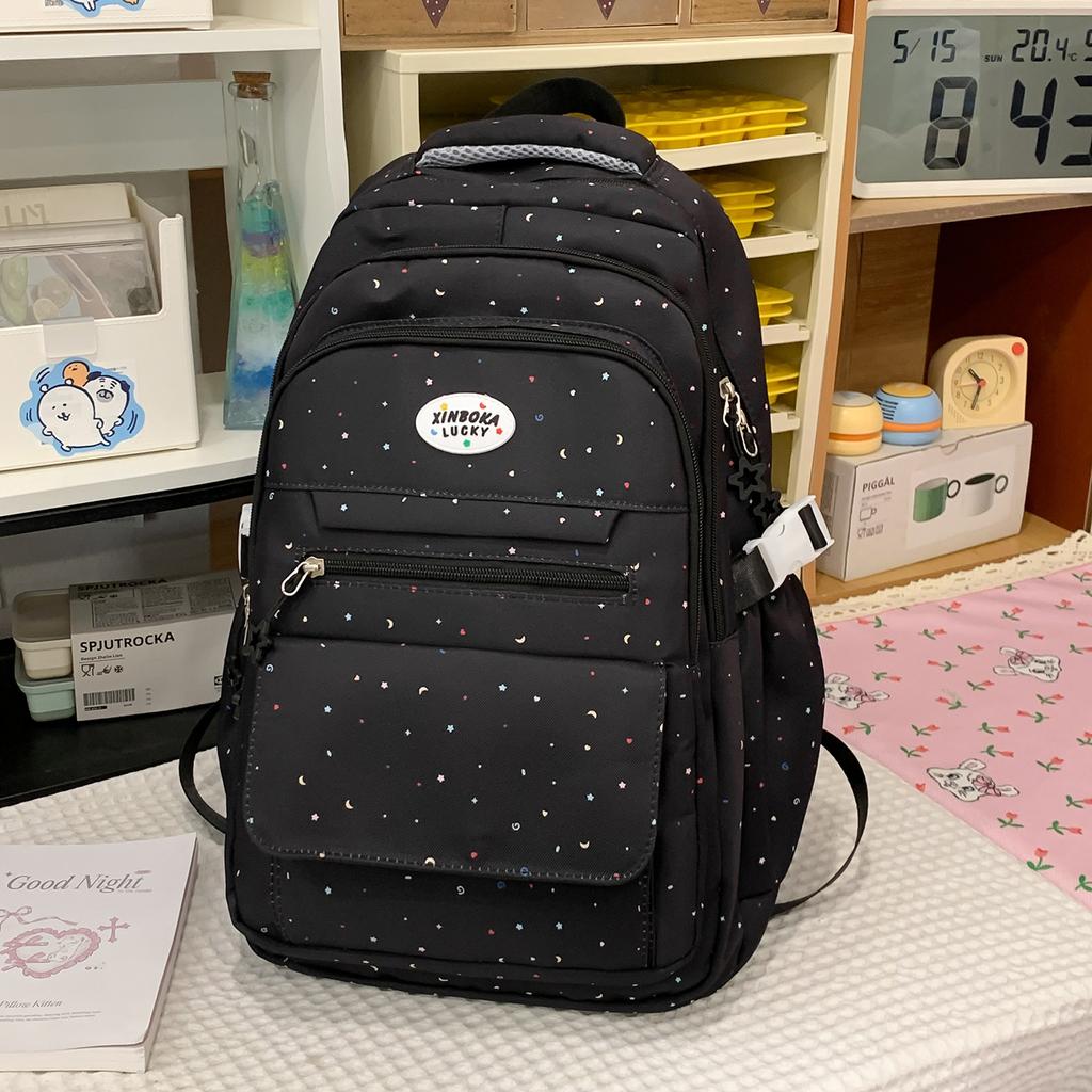 Schoolbag Large Capacity Backpack High School Student Versatile Campus Backpack Fresh and Sweet Casual Girl School Season