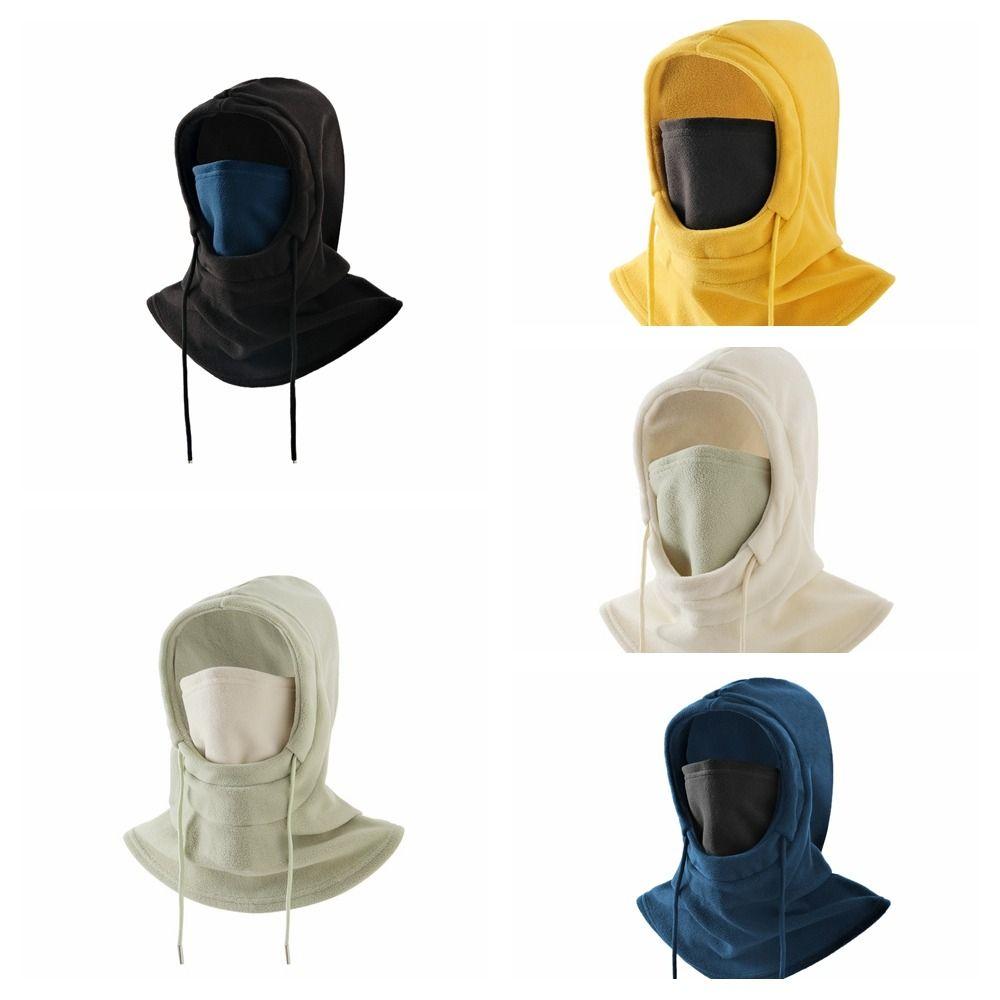 Windproof Fleece Balaclava Hat Thermal Pullover Cap Fashion Masks Hood Beanies  Male