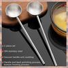 2025 Trend 2X Mała Łyżka do Zupy Metalowa Ze Stali Nierdzewnej Głęboka Łyżka z Dzióbkiem 2 uncje Długi Uchwyt Łyżki do Sosu 10,5 cala