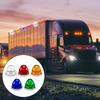 1Pc LED Truck Side Lights Watermelon Lights LED Turn Signal Emergency Lamp Trailer Side Marker Clearance Light 12V 24V for Car