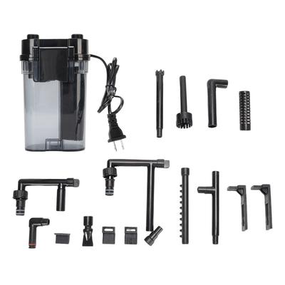 Aquarium Filter Small External Low Water Level Plastic for 120L Fish Tank 6W 450L H