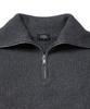 MUSINSA STANDARD WOMAN Women'S Lambswool Ribbed Knit Half Zip [Medium Grey]