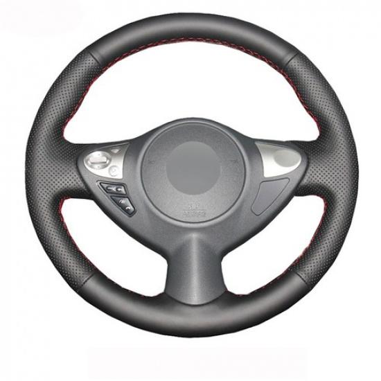 Hand Sew Car Steering Wheel Cover For Infiniti FX35 FX37 FX50 09-13 QX70 14-18