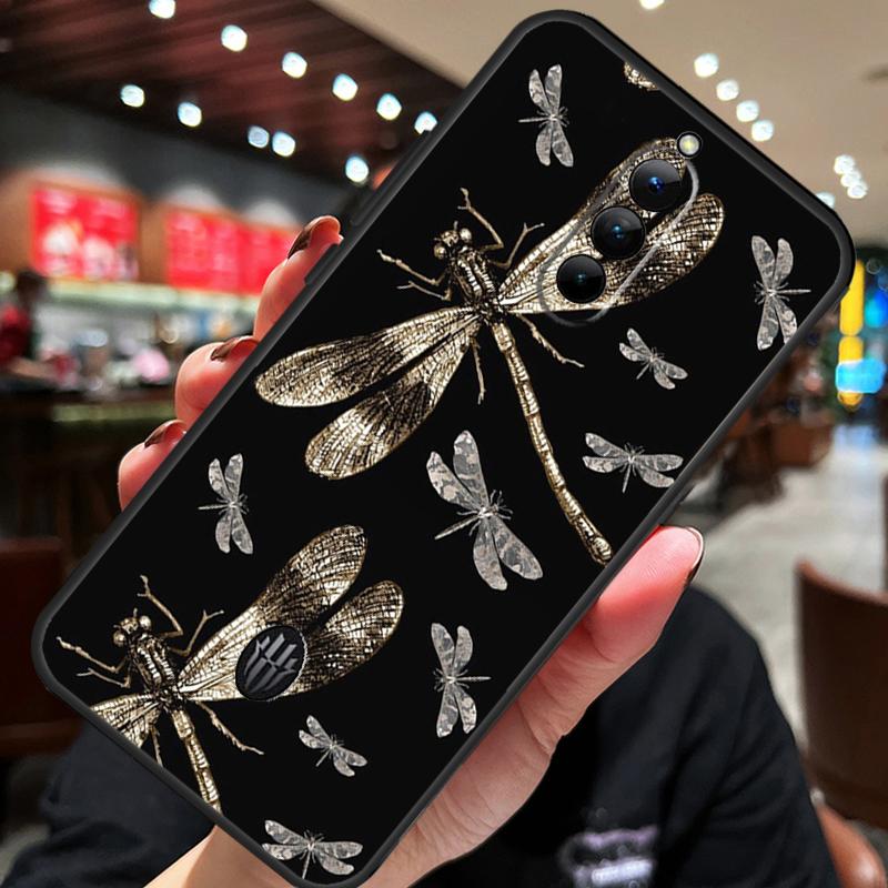 Luxury Dragonfly Case For ZTE Nubia Red Magic 10 Air 7 6S 7S Pro Red Magic 11 10 9 8 8S 9S 10S Pro Plus Cover