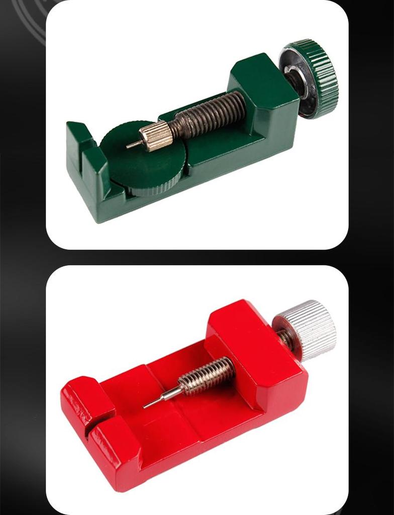 Uhrenreparaturset: Gliederentferner, Versteller, Werkzeug zum Zerlegen von Armbändern.