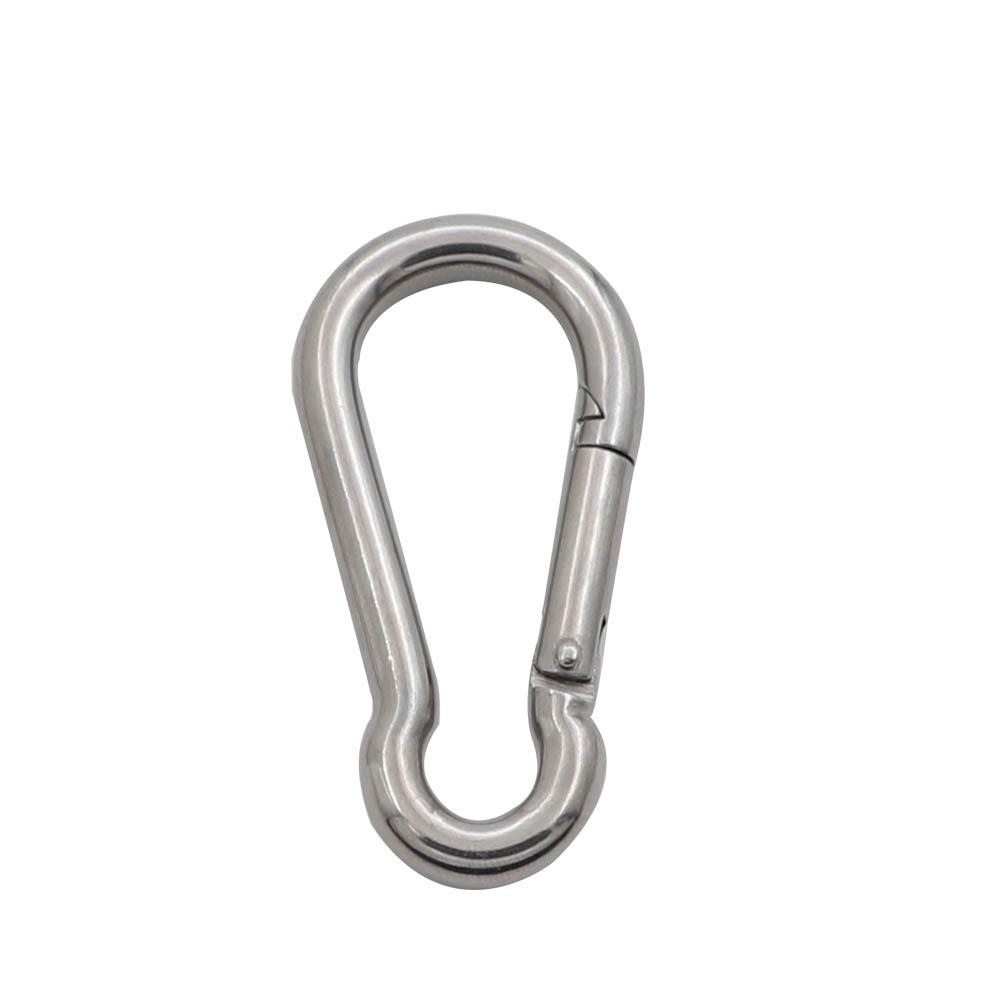Stainless Steel Spring Carabiner Hook for Outdoor Climbing and Rope Swing