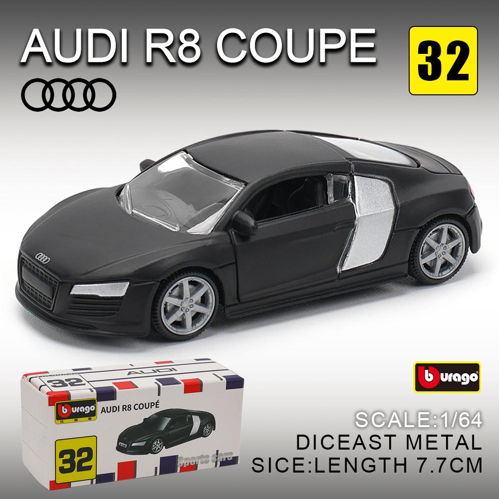 Burago 1:64 golf Porsche 911 Shelby Raventon Mustang Lamborghini Serie da Collezione Modello in Metallo Pressofuso Giocattolo Regalo per Bambini
