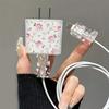 3er Set Pfingstblume Passendes Ladegerät Schutzhülle 20W Datenkabel Schutzhülle 14 15 Schutzhülle Ladekabel 18W Transparente Hülle