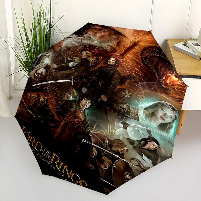 

1pc Lord of the Rings: Fellowship Umbrella with Plastic Handle,Suitable for All Seasons Travel Outdoor Multi-functional UmbrellaDCS272