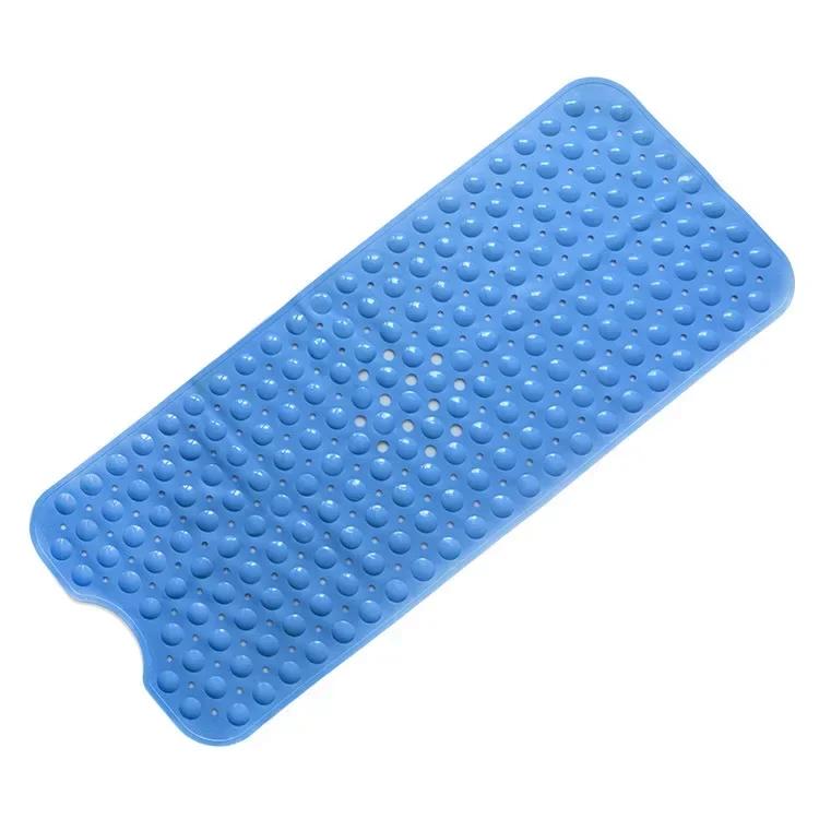 Soft 100x40cm PVC Bathroom Mat - Exquisite Anti-Slip Bathtub Mat with Suction Cups, Non-Slip Shower Floor Pad Simple Bath Mat