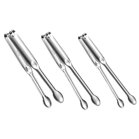 Stainless Steel Food Tongs for Buffet BBQ Long Handle Non-Slip Food Clips Rust-Proof Dishwasher Safe Kitchen Utensils for Seafood Bread Vegetables