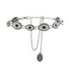 Turquoise Retro Green Metal Waist Chain For Women With Elegant Design And Buckle Hook