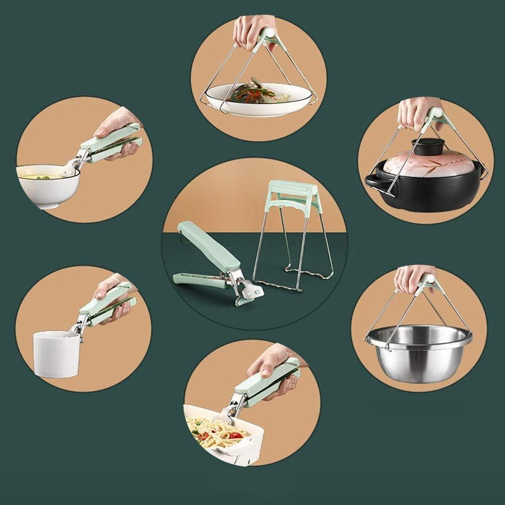 Anti-skoldingsklype Varmrett Sklisikker Griper Tallerken Skål Klypeholder Henterklype Silikonhåndtak Kjøkkenredskap