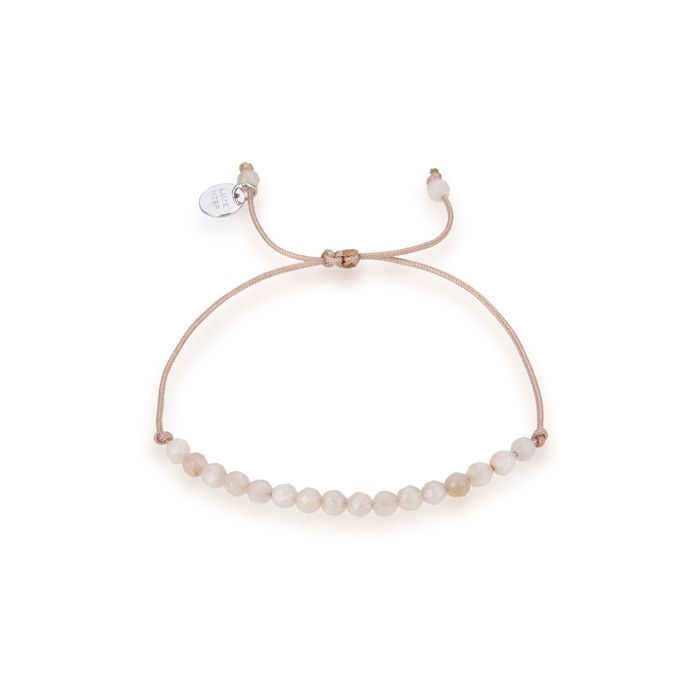 Bracelet - Luxenter - Aquisa - Argent 925 - Jade blanc - Finition rhodiée