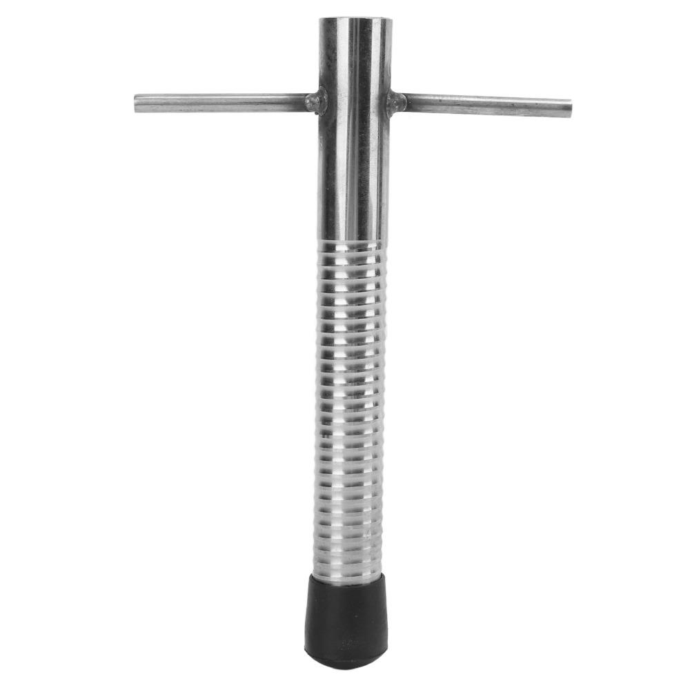 2PCS Stainless Steel Ice Augers Wearproof Ice Nail Portable Fishing Ice Drill  Outdoor Camping