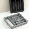 Adjustable Cutlery Storage Tray Large Capacity Silverware Drawer Organizer  Kitchen