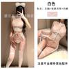 Sexy Underwear Hot Transparent Three-point Private Room Pajama Set Sexy Lace Perspective Three-piece Set