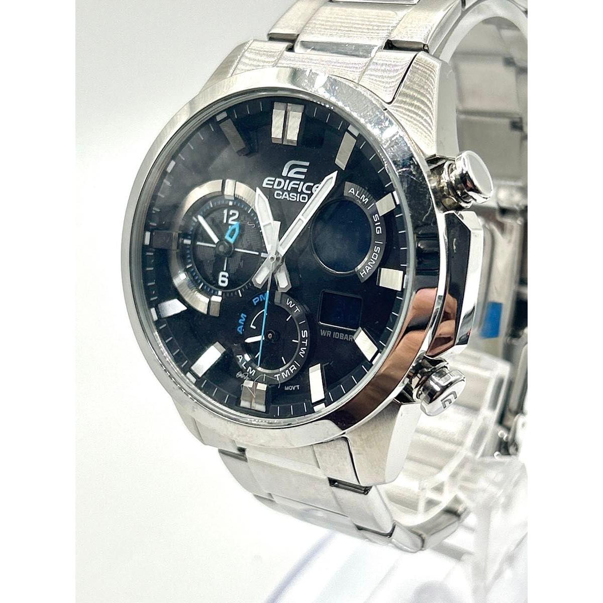 Used CASIO EDIFICE Casio EDIFICE ERA-500 wristwatch working quartz calendar date