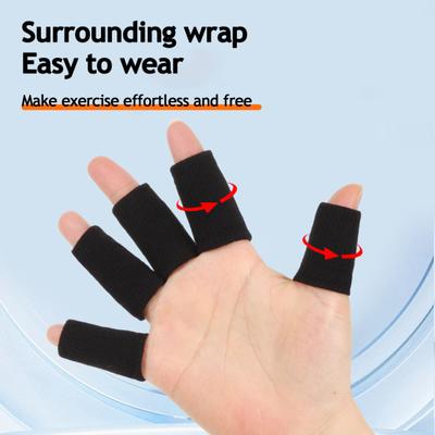 10 stuks Sport Vinger Sleeves Artritis Pijnverlichting Compressie Vingerbrace Spalk Basketbal Volleybal Training Elastische Vingersteun Beschermer