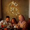 Ramadan Festival Moon and Star Palace WindowLights for Holiday Party Star and Moon Castle Lights for Creating Ambience and Decor