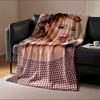 Chic Checkered Style Blanket for All Seasons Blanket Lunch Break Throw Gift