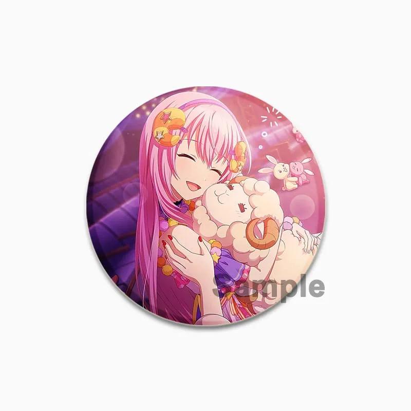 

32/44/58 мм Megurine Luka значок мультфильма косплей игра броши ручной работы exquistie эмалированные булавки для одежды рюкзак ювелирные изделия аксессуары 32mm(1.26in)