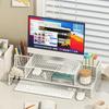 Computer Monitor Stand Elevated Hollow Cooling Laptop Rack Desktop Storage Holder Home Office Desk Computer Keyboard Organizer