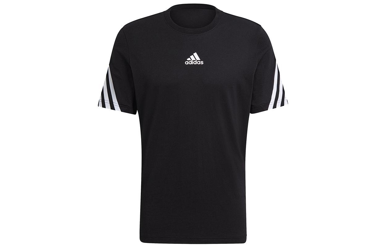 

Adidas T Shirts Men s Black Crew Neck Moderate Straight Fit GP4118 XXL