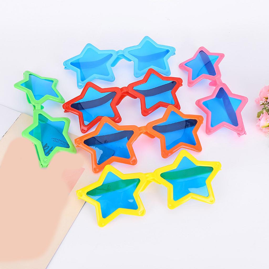 Fashion Star Shape Frame Sunglasses for Girls Wedding Party Girls Taking Photo Carnivals New Year Decors