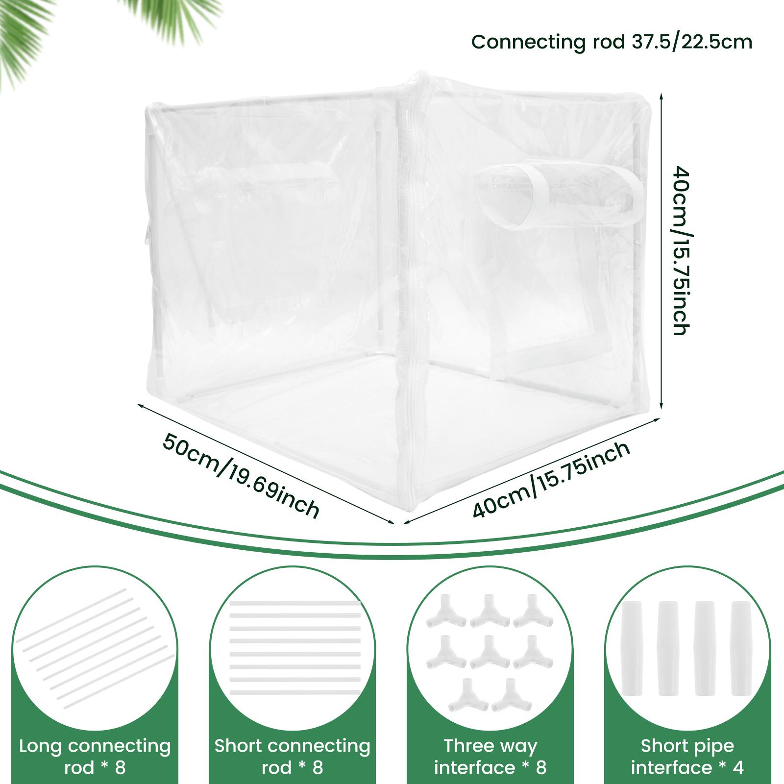 

Прозрачная мини-теплица-палатка ПВХ Портативная Складная Маленькая Садовая Палатка для Растений для Посадки в Помещении и на Открытом Воздухе Защитный Чехол НОВЫЙ Transparent