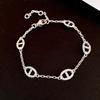 Elegant Multi-layer Floral Diamond Bracelet: High-End Geometric Design for Fashionable Women