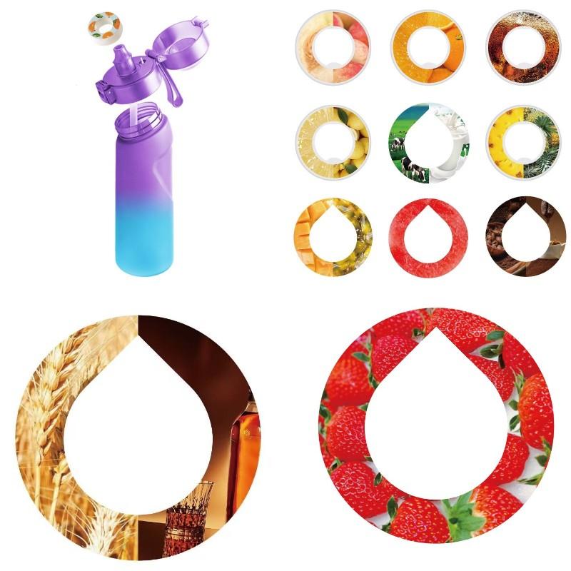 Creative Air Up Water Bottle Tritan Taste Pod Fruit Fragrance Flavor Peach Cola