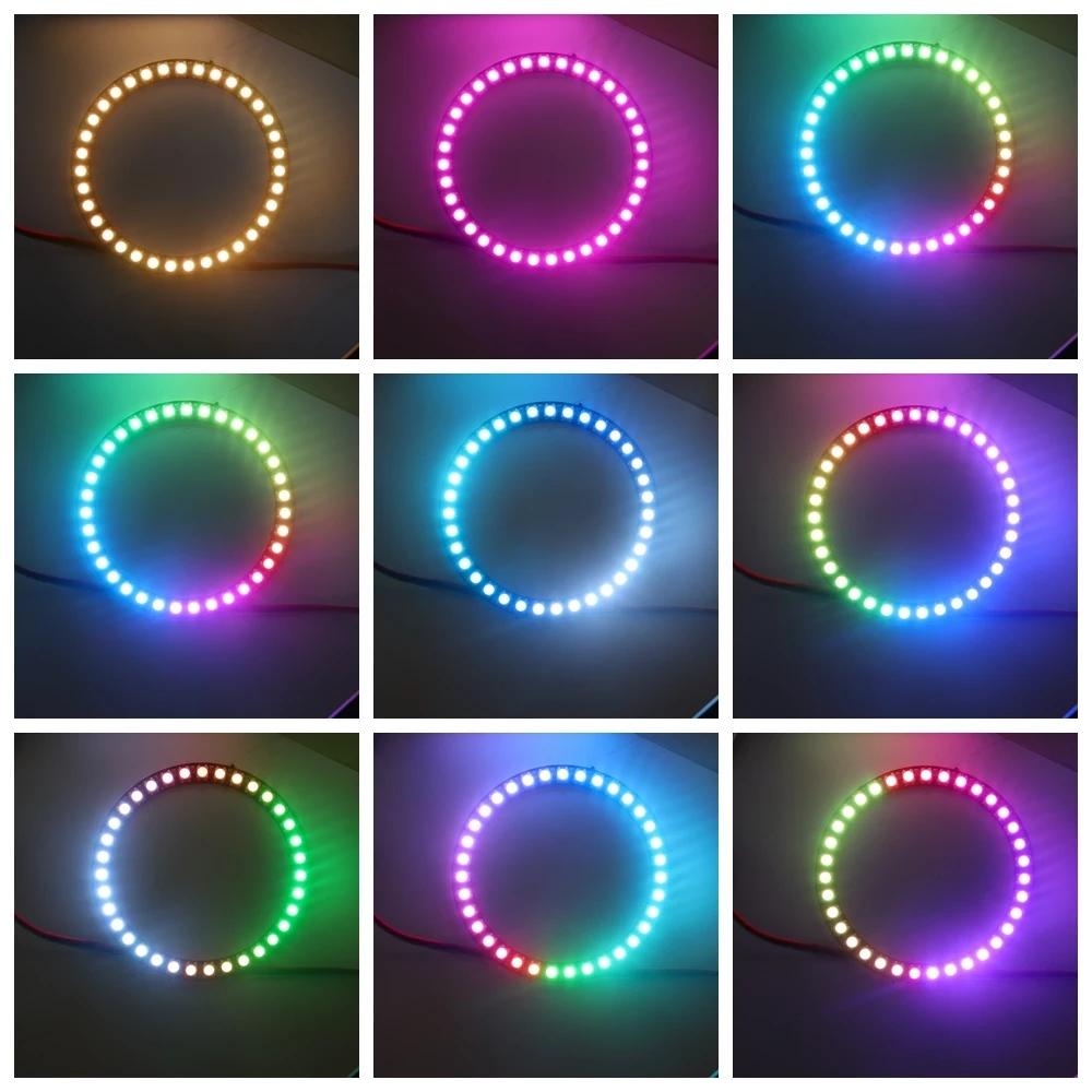 WS2812B DC5V Led Pixel Ring Individul AddressabIe Ring 5050 RGB WS2812 IC BuiIt-in Led ModuIe And 14Keys Lock USB Controller