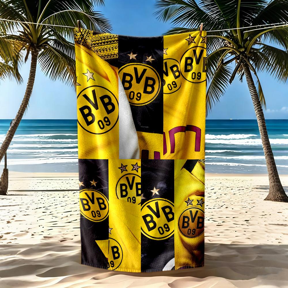 Borussia Dortmund Beach Towel High Absorbency Quickdry Comfortable Lightweight Portable For Swimmingbeachcamping Travel Beach Accessoriesgym