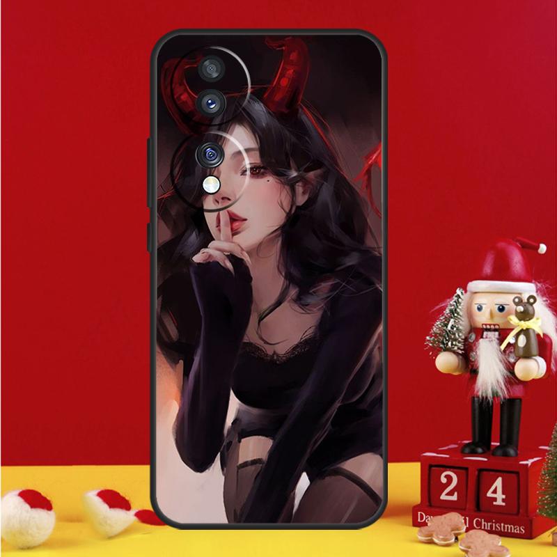 Aesthetic Devil Woman Bad Girl Case For Honor Magic 6 5 Pro 50 70 90 Lite Honor X8b X9b X6 X7 X8 X9 X6a X7a X8a X9a Cover
