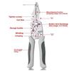Non-slip Wire Stripper Decrustation Pliers Adjustable Electrical Wire Stripping Tool Wire Stripper Crimper For Electrical Cable