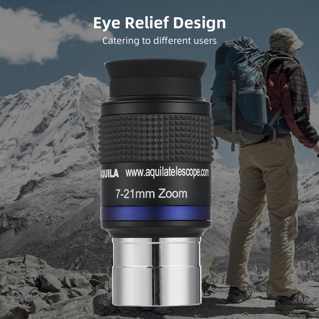 Teleskopokular Vollmetall 7 21 Zoomokular Hohe Vergrößerung Astronomisches Teleskop Zubehör Sternbeobachtung Multi