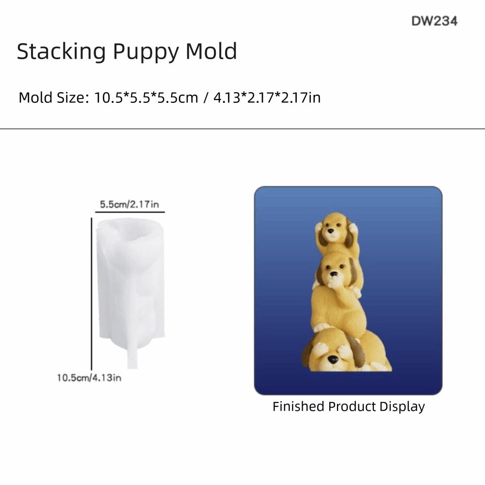 Silicone Material Animal Candle Silicone Mold 3D Design Resin Silicone Mold  Candle Making
