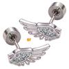 Stylish Wing Shaped Ear Bone Studs Unique Fashion Statement Alloy Materials Comfort Casual Wear