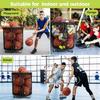 Ball Storage Cart Ball Holder Sports Equipment Organizer  Ball Storage Bin for Gym