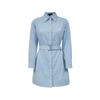VEROMODA Women's Lyocell Cotton Belted Shirt Dress