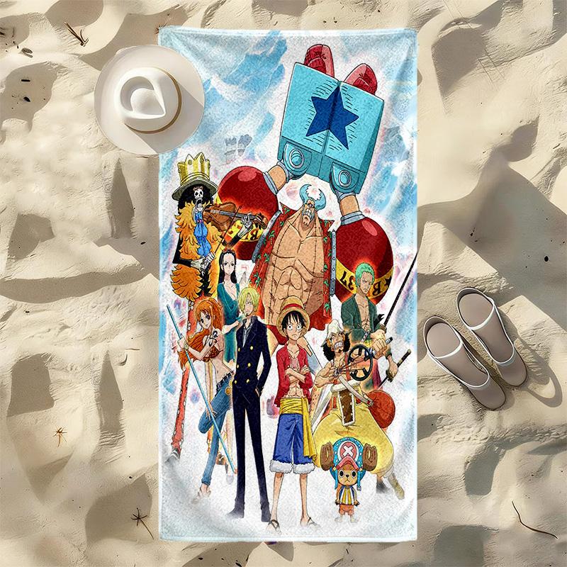 One Piece Stylish Digital Printing Beach Towel Quick‑Drying Absorbent Blanket for Beach Pool Gym Travel C376