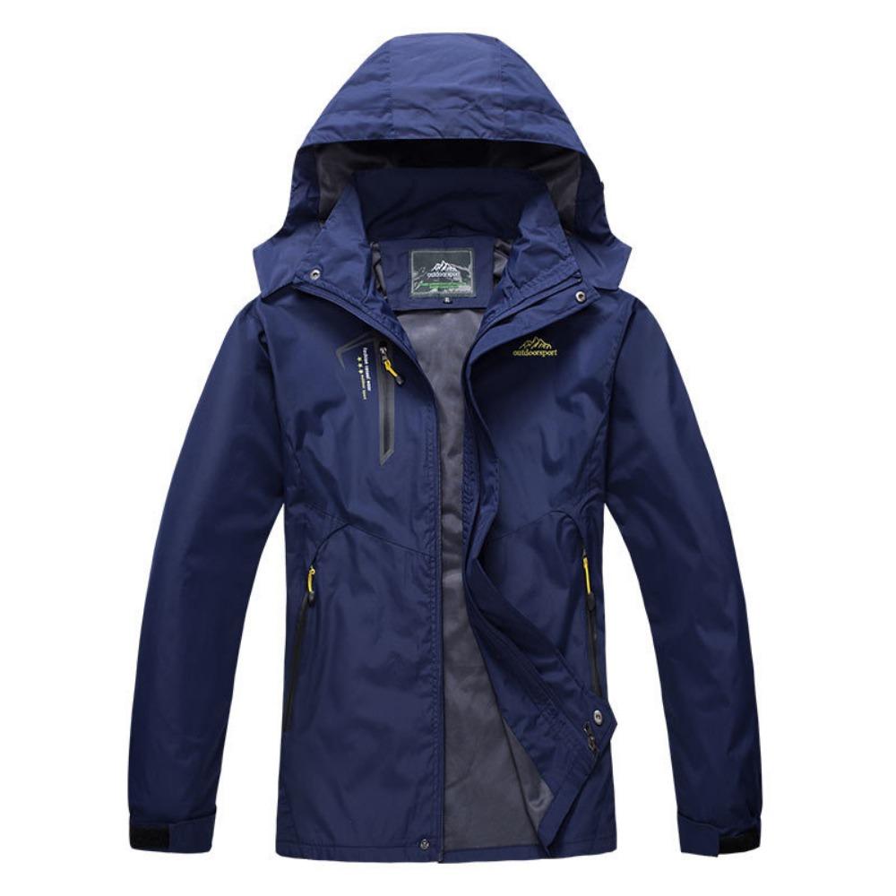 Herren Herbst Wasserdichte Wanderjacke Winddicht Windbreaker Camping Laufen Trekking Angeln Mäntel Outdoor Sport Reisen